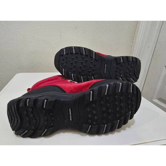 Lands End Extreme Squall Red Hiking Snowboots Women's Size 10B - 34688 - Picture 5 of 8